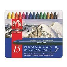 7500.913 CREATIVE ART MATERIALS Neocolor II 10 Watersoluble Crayon Set-Autumn 